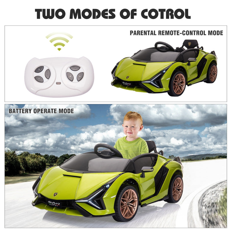 Load image into Gallery viewer, 12V Kids Electric Ride-On Car Licensed Lamborghini Sian with Remote Control and MP3 Player
