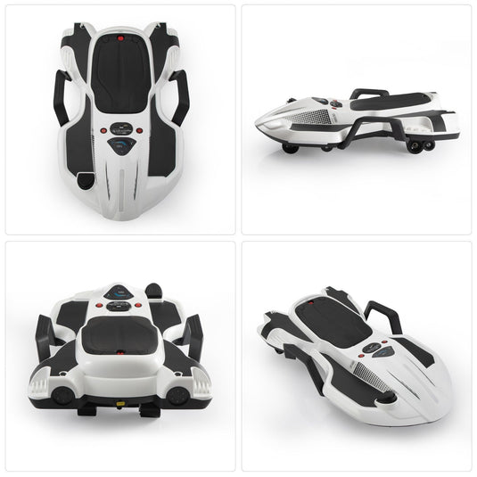 18V Battery-Powered Ride-On Drift Kart with LED Lights and Music