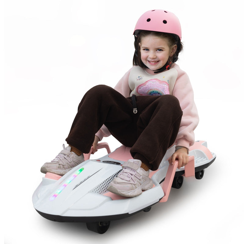 Load image into Gallery viewer, 18V Battery-Powered Ride-On Drift Kart with LED Lights and Music
