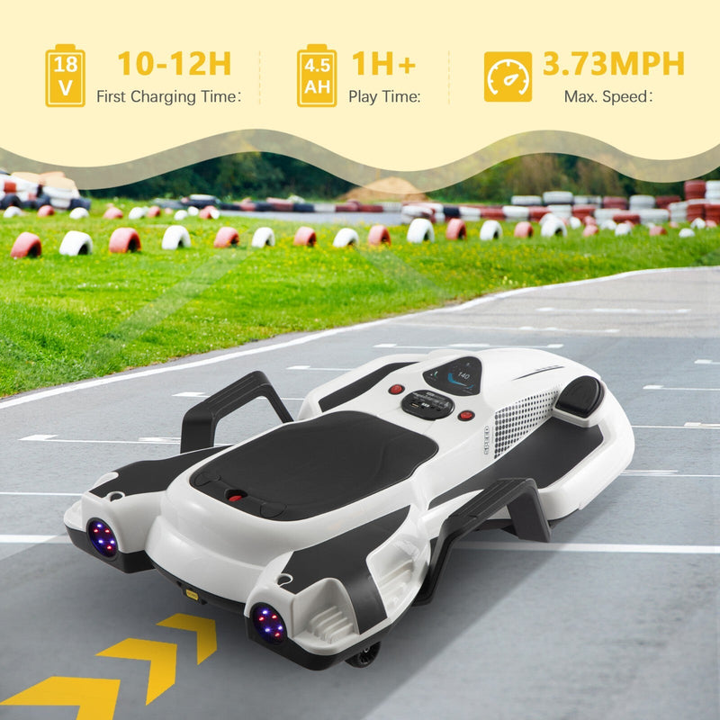 Load image into Gallery viewer, 18V Battery-Powered Ride-On Drift Kart with LED Lights and Music
