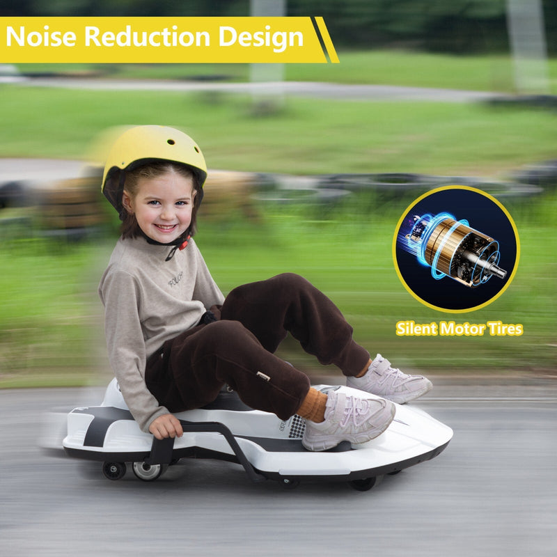 Load image into Gallery viewer, 18V Battery-Powered Ride-On Drift Kart with LED Lights and Music
