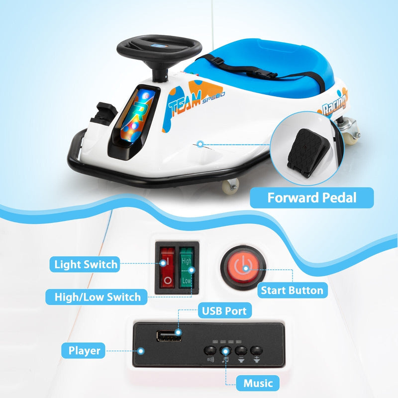 Load image into Gallery viewer, 24V Electric Ride-On Drift Go-Kart Toy for Kids Ages 6-12
