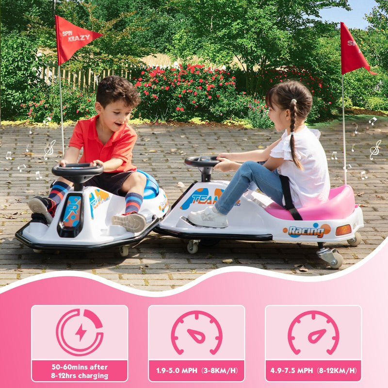Load image into Gallery viewer, 24V Electric Ride-On Drift Go-Kart Toy for Kids Ages 6-12
