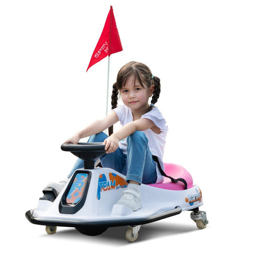 24V Electric Ride-On Drift Go-Kart Toy for Kids Ages 6-12