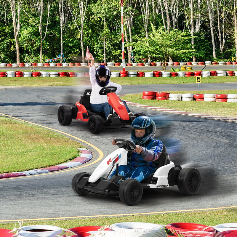 Load image into Gallery viewer, 24V Electric Ride-On Go Kart for Kids Ages 4-16 with Drifting and Racing Features
