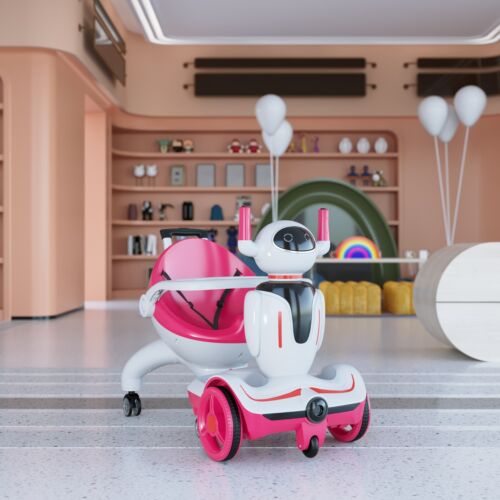 TOBBI 3-in-1 Electric Ride-On Car: Scooter, Robot, and Buggy for Kids with Remote Control