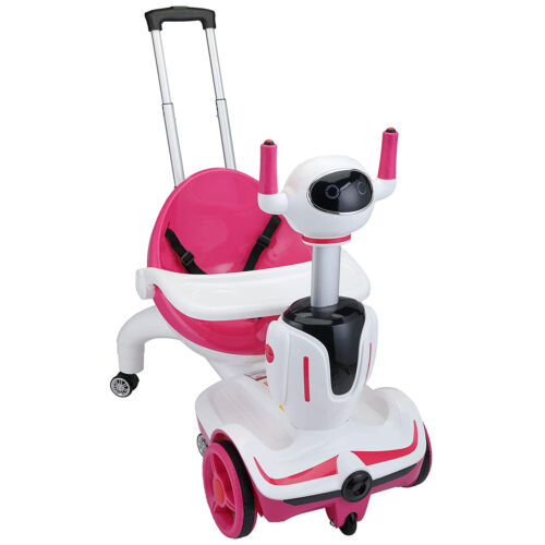 Load image into Gallery viewer, TOBBI 3-in-1 Electric Ride-On Robot Buggy for Kids with Remote Control - Pink
