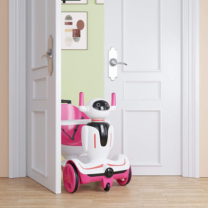 Load image into Gallery viewer, TOBBI 3-in-1 Electric Ride-On Robot Buggy for Kids with Remote Control - Pink
