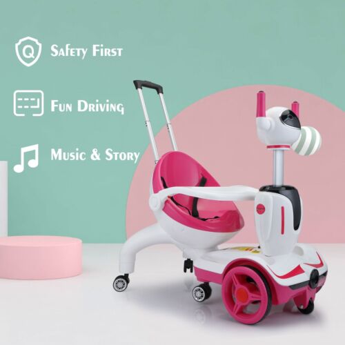 Load image into Gallery viewer, TOBBI 3-in-1 Electric Scooter Robot Buggy Toy for Kids - Ride On Car with Remote Control and 6V Battery
