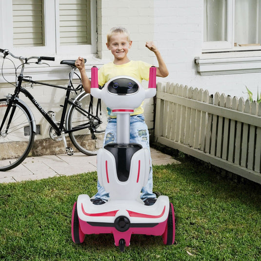 TOBBI 3-in-1 Electric Scooter Robot Buggy Toy for Kids - Ride On Car with Remote Control and 6V Battery