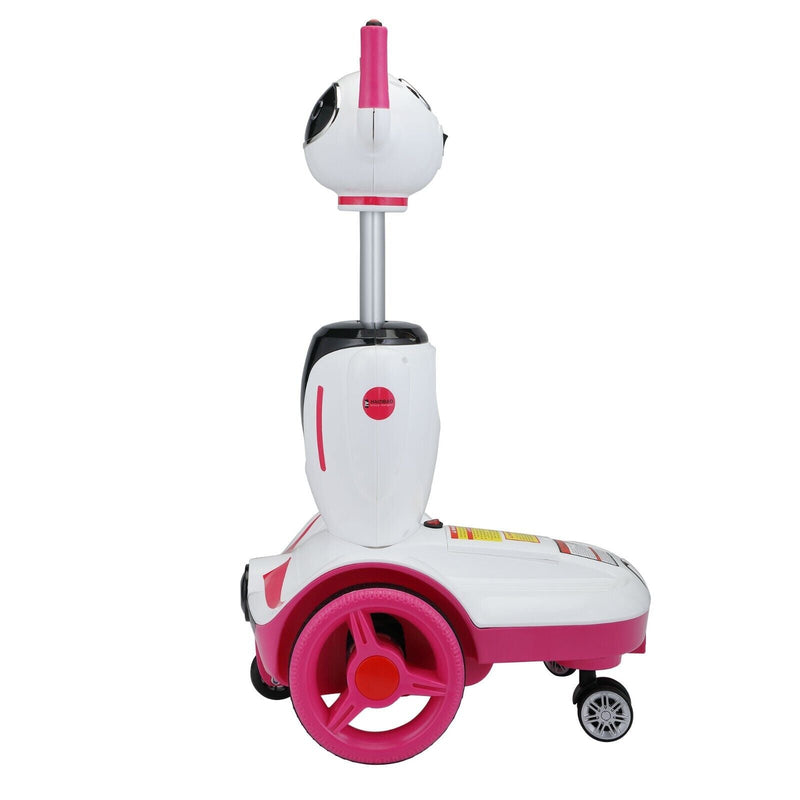 Load image into Gallery viewer, TOBBI 3-in-1 Electric Scooter Robot Buggy Toy for Kids - Ride On Car with Remote Control and 6V Battery
