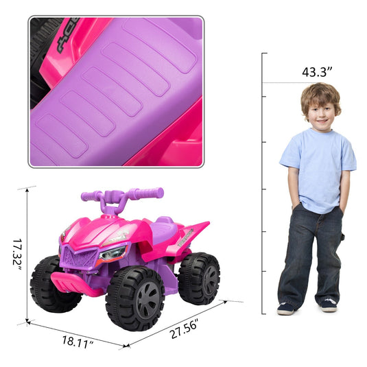6V Electric Kids 4-Wheel ATV Quad Bike with Sprayers