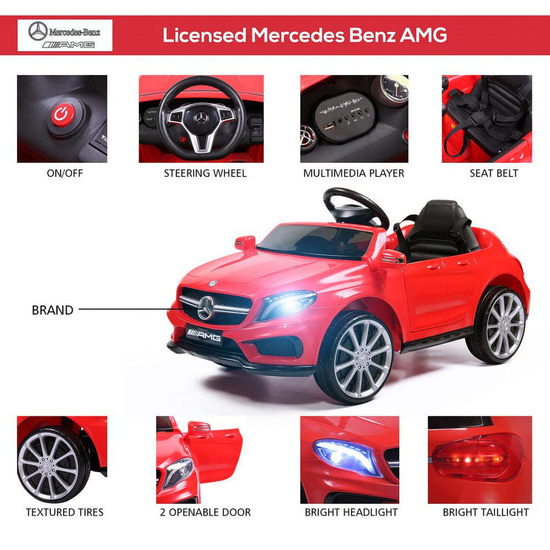 Load image into Gallery viewer, TOBBI 6V Kids Electric Ride-On Mercedes Benz Car in Red
