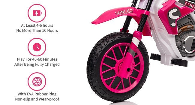 Load image into Gallery viewer, Electric 12V Kids Ride-On Dirt Bike Motorcycle with Training Wheels and 2 Speeds
