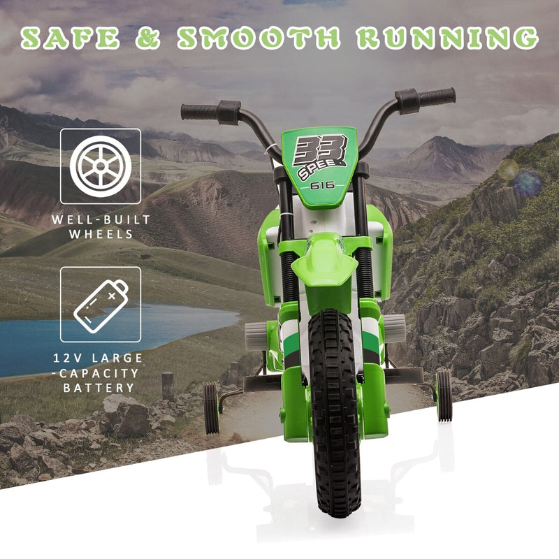 Load image into Gallery viewer, TOBBI Kids Electric Motorbike with Training Wheels - All-in-One Kid-Powered Ride
