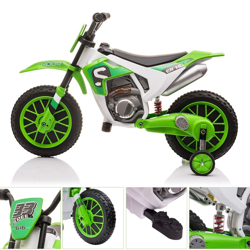 Load image into Gallery viewer, TOBBI Kids Electric Motorbike with Training Wheels - Fun and Safe Ride for Young Riders
