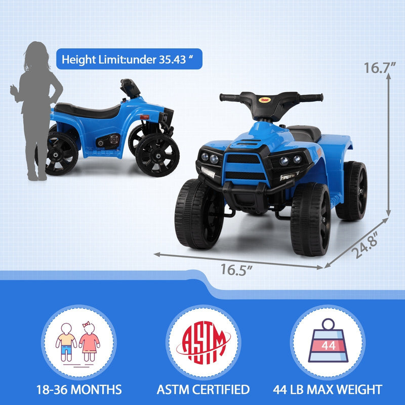 Load image into Gallery viewer, Electric Kids 4-Wheeler ATV Ride-On Toy with LED Speed Indicator
