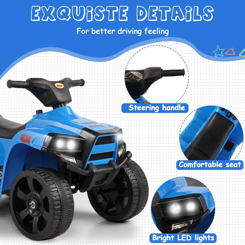Load image into Gallery viewer, Electric Kids 4-Wheeler ATV Ride-On Toy with LED Speed Indicator
