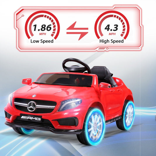Kids Licensed Mercedes Benz Ride-On Car with 2.4G Remote Control - Red