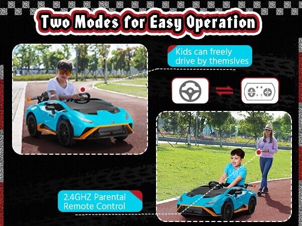 Load image into Gallery viewer, TOBBI Licensed Lamborghini RC 12V Electric Ride-On Car for Kids
