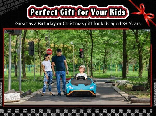 TOBBI Licensed Lamborghini RC 12V Electric Ride-On Car for Kids