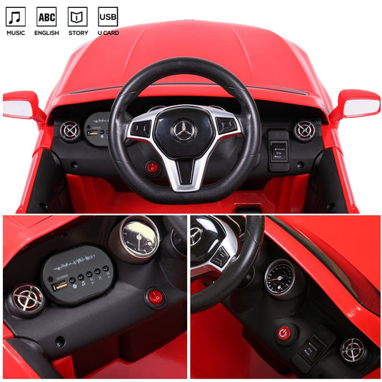 TOBBI Licensed Mercedes Benz Ride-On Car for Kids with Remote Control and Opening Doors