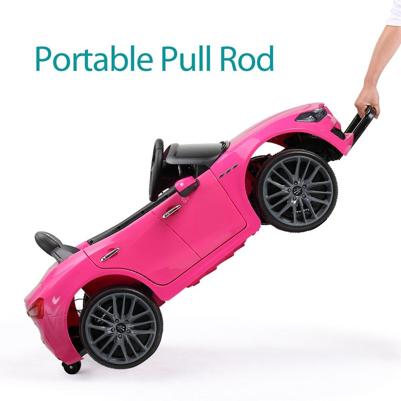 Load image into Gallery viewer, TOBBI Pink Licensed Maserati Gbili Kids Ride on Toy 12V Battery Powered Car with Remote Control
