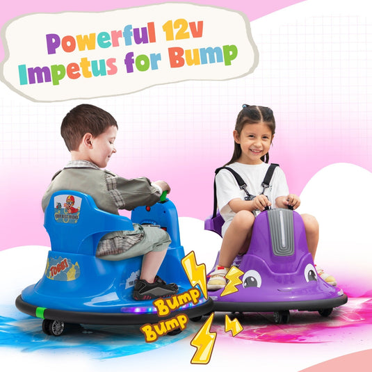 12V Electric Snail Bumper Ride-On Toy Car Battery Powered for Kids