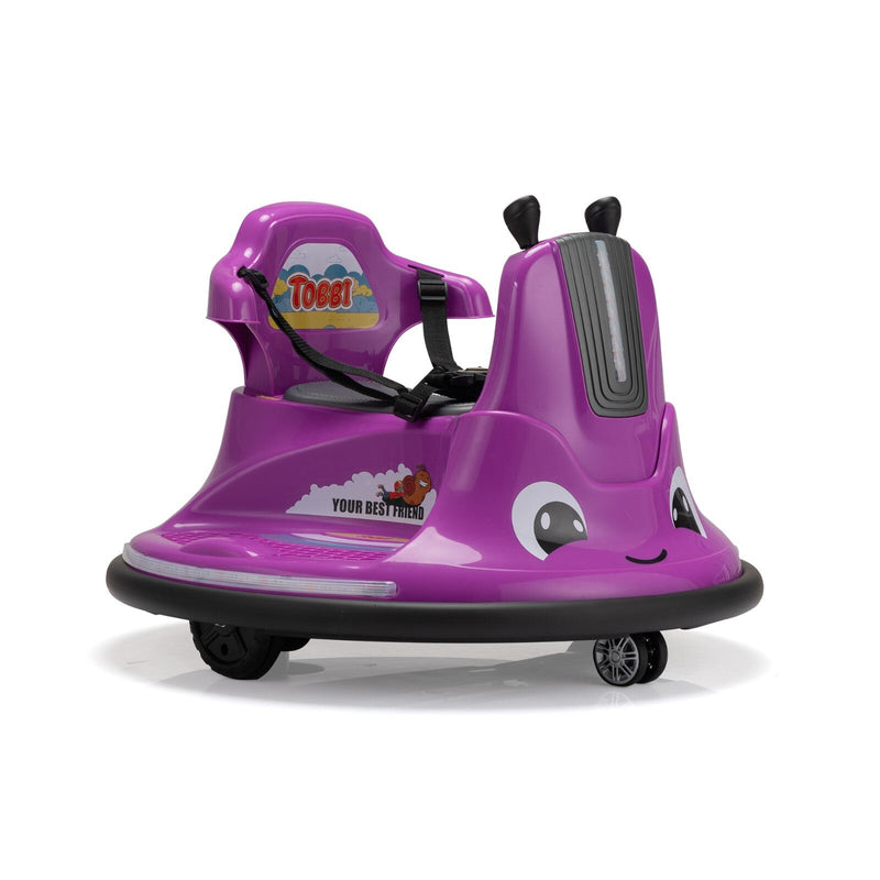 Load image into Gallery viewer, 12V Electric Snail Bumper Ride-On Toy Car Battery Powered for Kids

