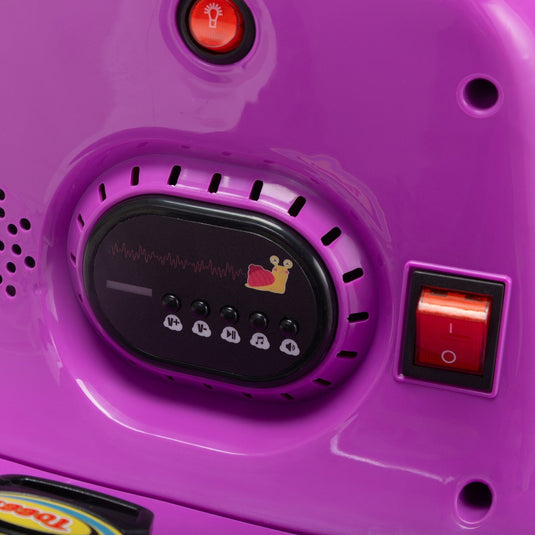 12V Battery-Powered Electric Snail Bumper Ride-On Car Toy