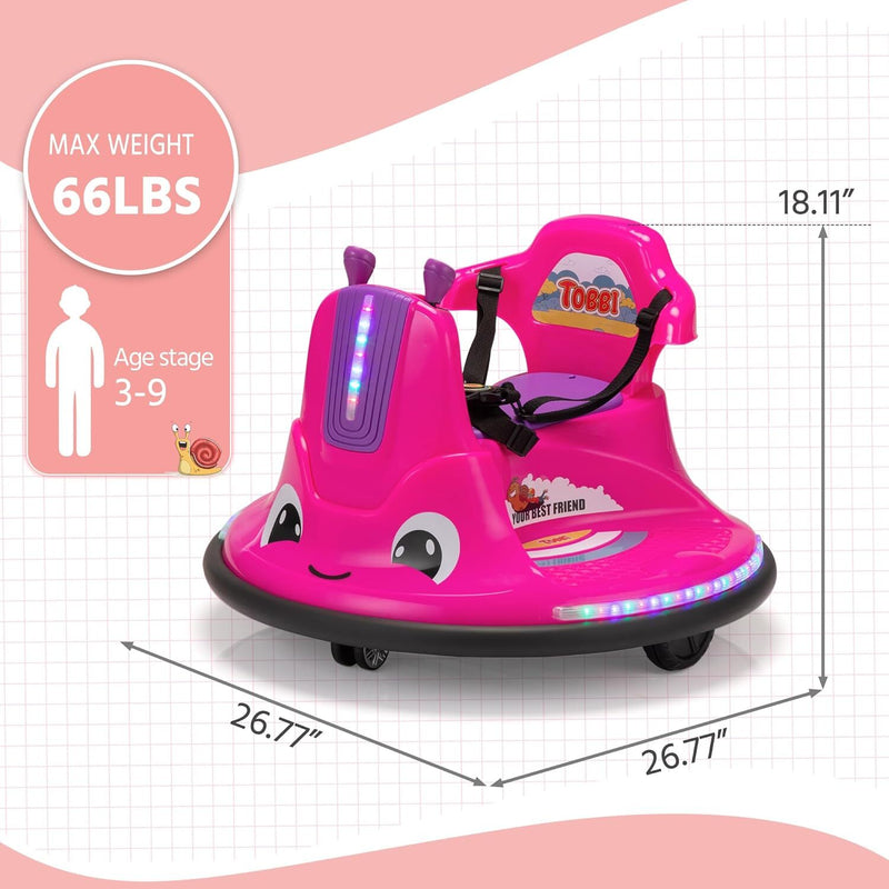Load image into Gallery viewer, 12V Electric Snail-Shaped Ride-On Car for Toddlers and Babies with Bumper Protection
