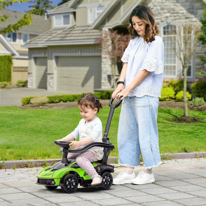 Load image into Gallery viewer, Green Toddler Push and Walking Car Stroller for Ages 1-3
