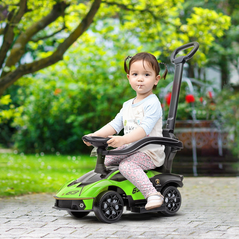 Load image into Gallery viewer, Green Toddler Push and Walking Car Stroller for Ages 1-3
