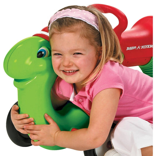 Green Inchworm Toddler Ride-On Toy with 50lb Weight Capacity