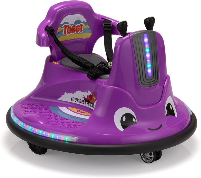 Load image into Gallery viewer, 12V Electric Snail-Shaped Ride-On Bumper Car for Toddlers with Remote Control

