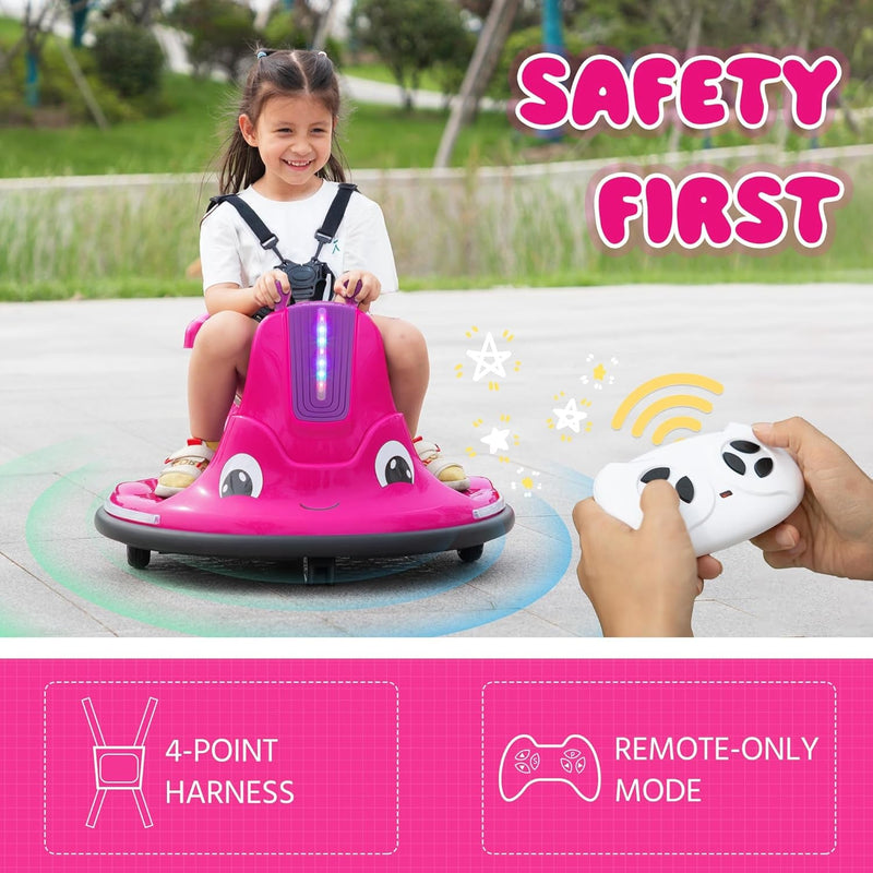 Load image into Gallery viewer, 12V Electric Snail-Shaped Ride-On Bumper Car for Toddlers with Remote Control
