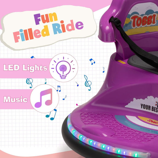 12V Electric Toddler Ride-On Snail-Shaped Car with Remote Control and Safety Bumper