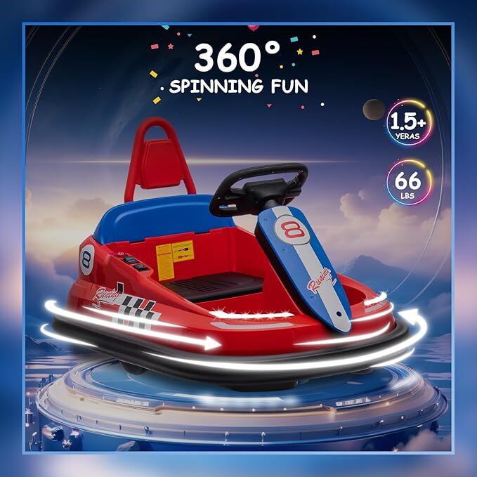 Load image into Gallery viewer, Electric 6V Ride-On Bumper Car Toy for Toddlers Ages 3-6 Boys and Girls
