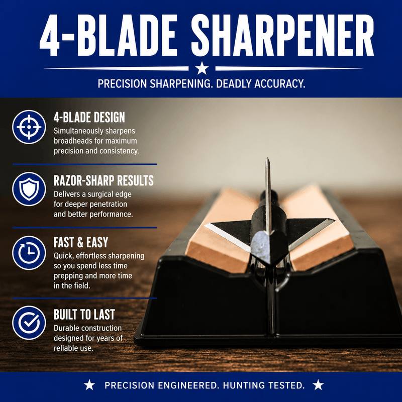 Load image into Gallery viewer, Tooth of the Arrow | Fine Grit 4-Blade Broadhead Sharpener
