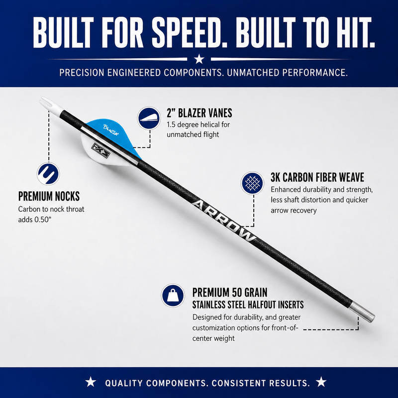 Load image into Gallery viewer, TOTA | Fletched Hunting Arrows | The Arrow | Woven | .204” | 5mm
