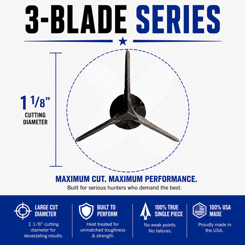 Load image into Gallery viewer, TOTA | 125 grain broadhead | 1-1/8 inch | fixed 3-blade
