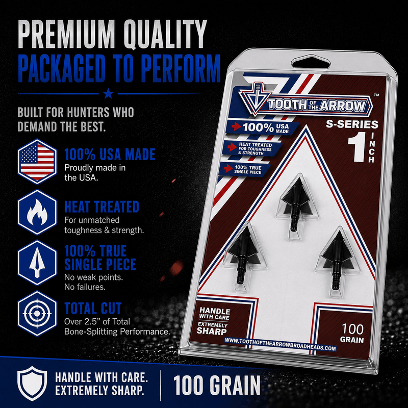 Load image into Gallery viewer, TOTA | 100 grain broadhead | 1-inch solid | fixed blade
