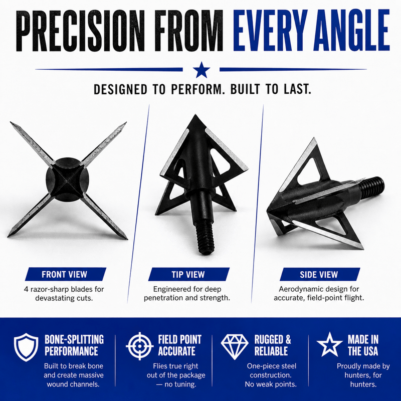 Load image into Gallery viewer, TOTA | 100 grain broadhead | 1-inch vented | fixed blade
