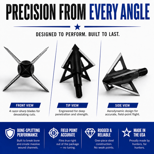 TOTA | 100 grain broadhead | 1-inch vented | fixed blade