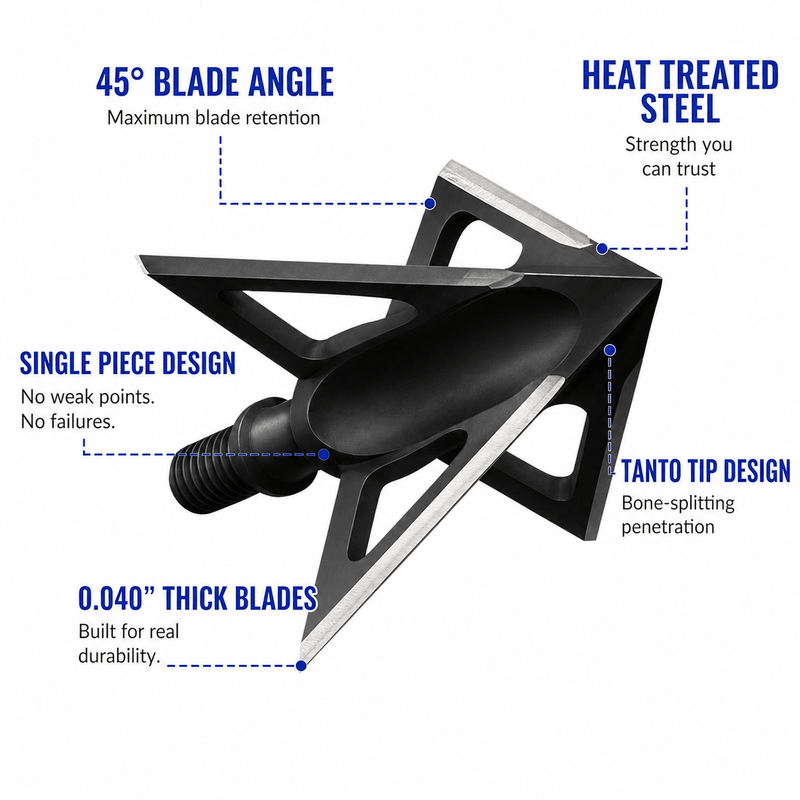 Load image into Gallery viewer, TOTA | 100 grain broadhead | 1-inch vented | fixed blade
