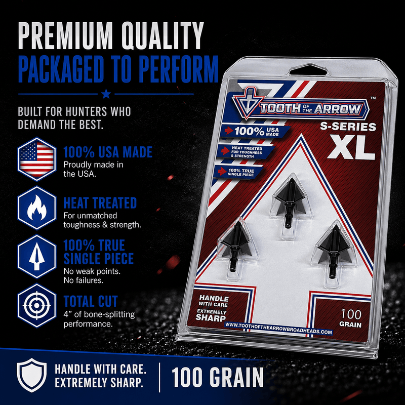 Load image into Gallery viewer, TOTA | 100 grain XL broadhead | 1-3/16-inch solid | fixed blade
