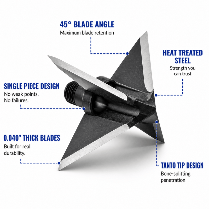 Load image into Gallery viewer, TOTA | 150 grain XL broadhead | 1-3/16-inch solid | fixed blade
