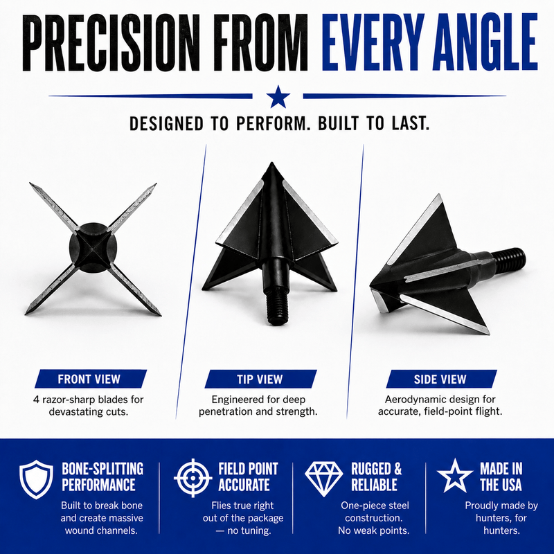 Load image into Gallery viewer, TOTA | 100 grain XL broadhead | 1-3/16-inch solid | fixed blade
