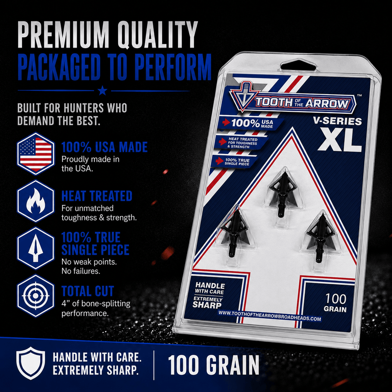 Load image into Gallery viewer, TOTA | 100 grain XL broadhead | 1-3/16-inch vented | fixed blade
