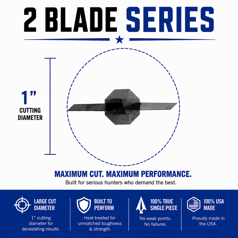 Load image into Gallery viewer, TOTA | 125 grain broadhead | 1-inch single bevel | fixed blade
